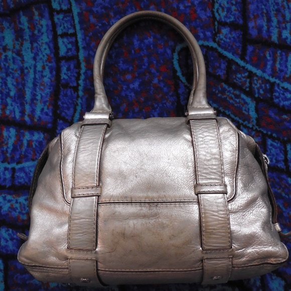 MICHAEL Kors Metallic Leather Satchel Handbag - Picture 5 of 11